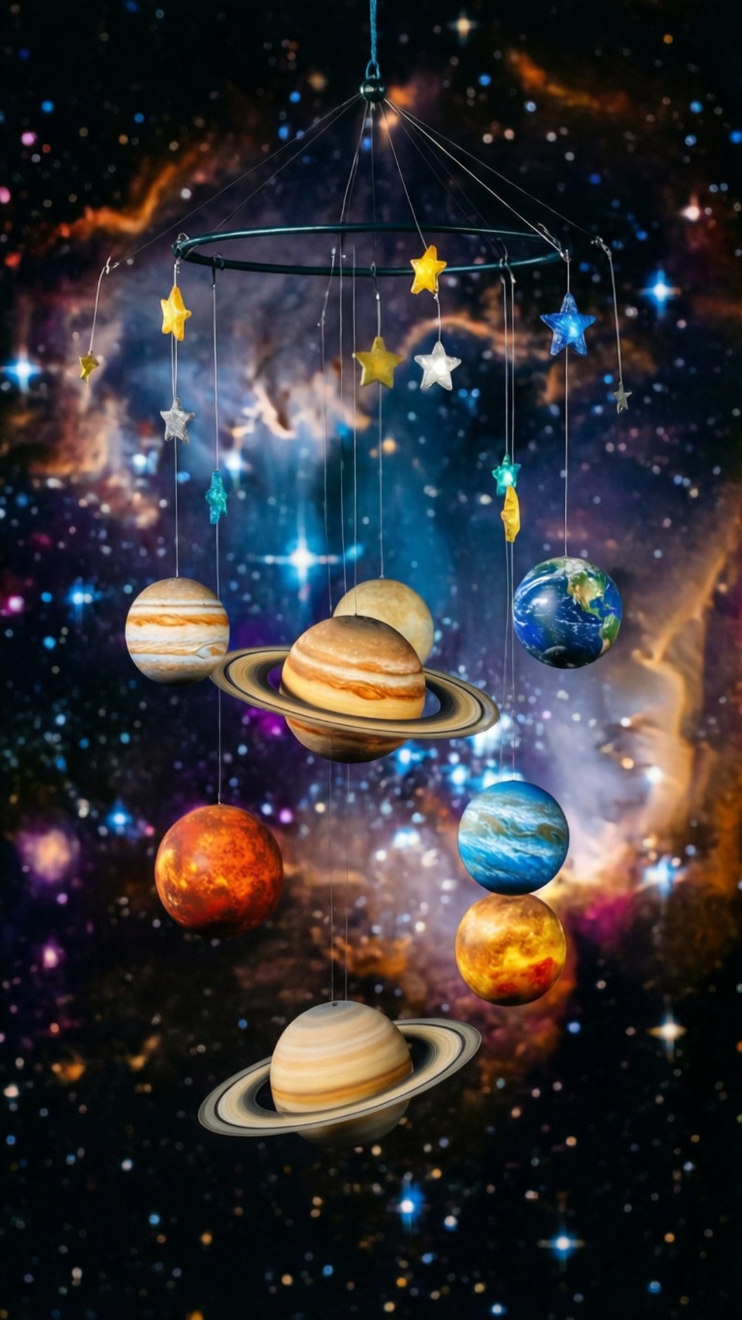 Móvil de Galaxia Planetaria Fondos de pantalla