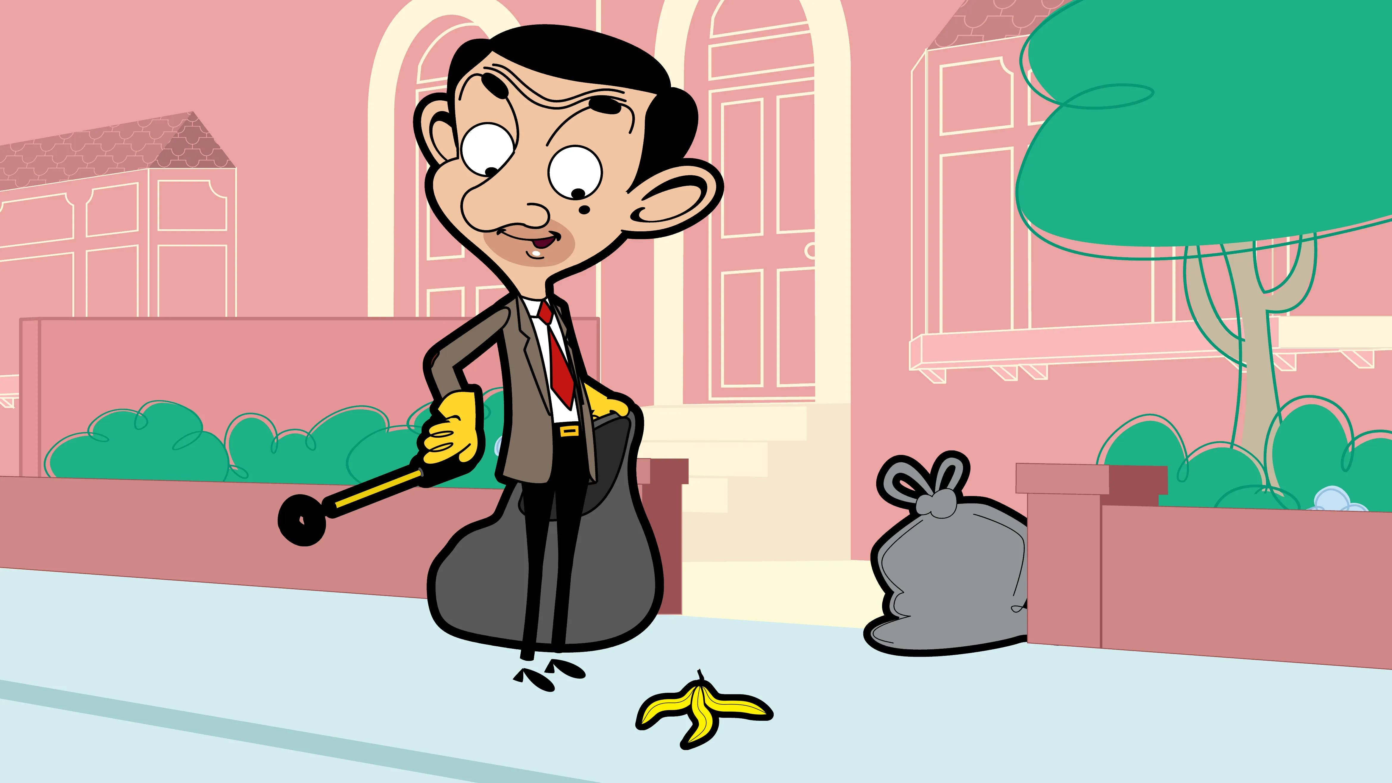 Mr Bean 4K Cáscara de Plátano Fondos de pantalla