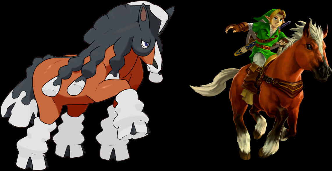 Mudsdale y Epona Fondos de pantalla