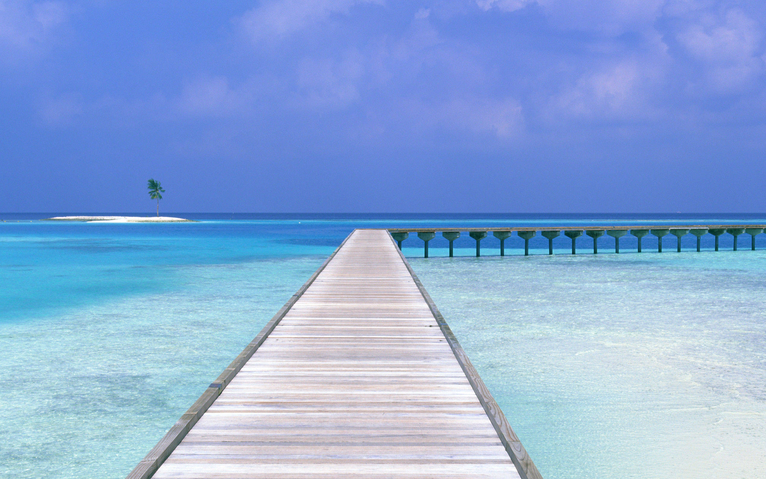 Muelle con vista al océano Fondos de pantalla