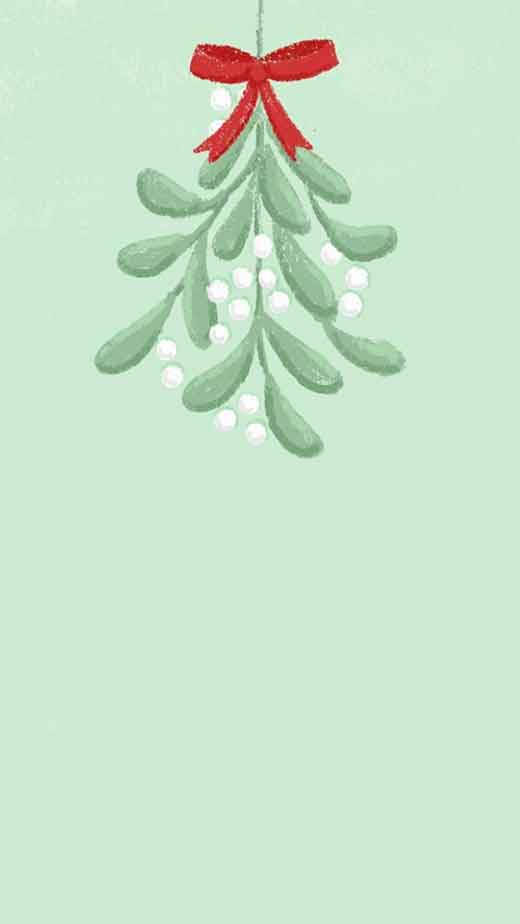 Muérdago Navideño Simple Fondos de pantalla