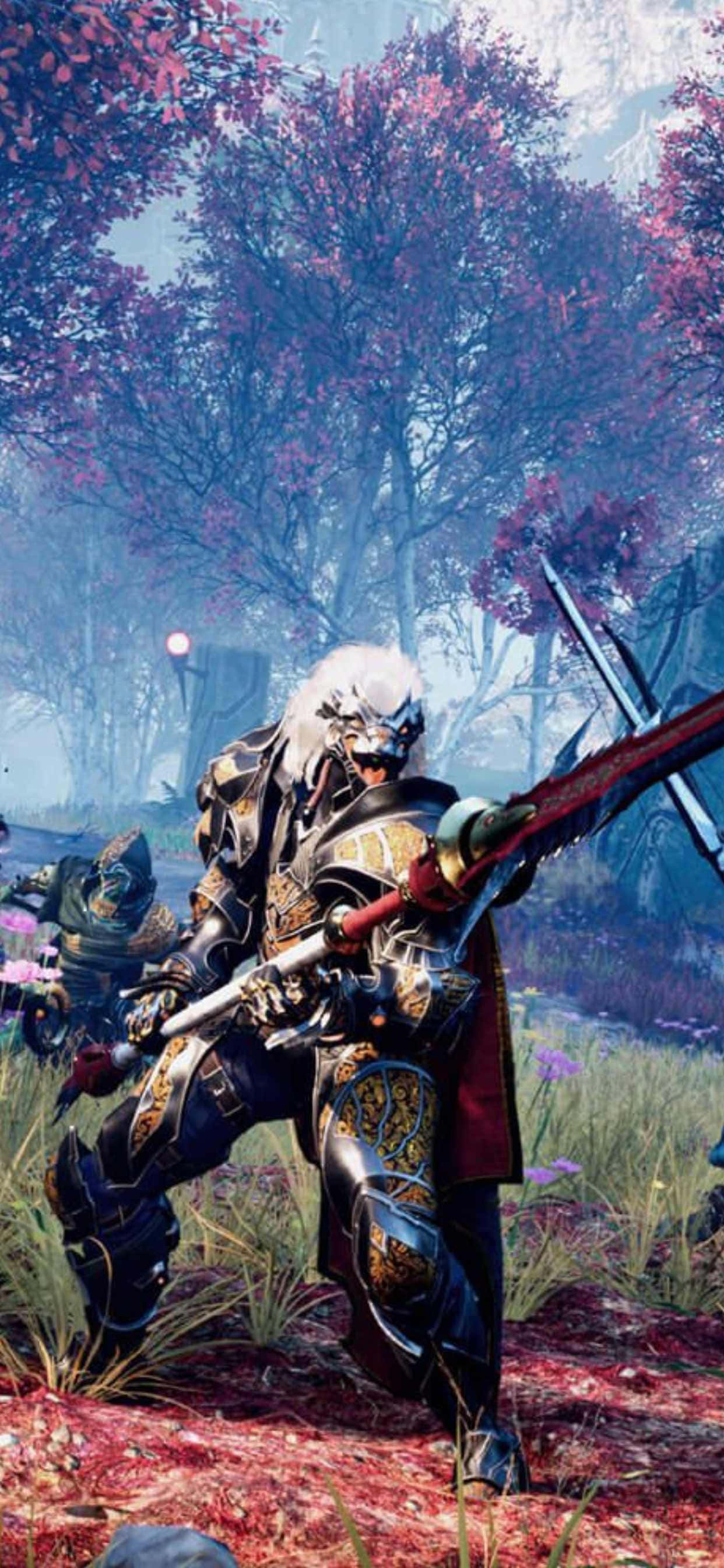 Muestra ilustrativa del impresionante juego Godfall en iPhone XS Max Fondos de pantalla
