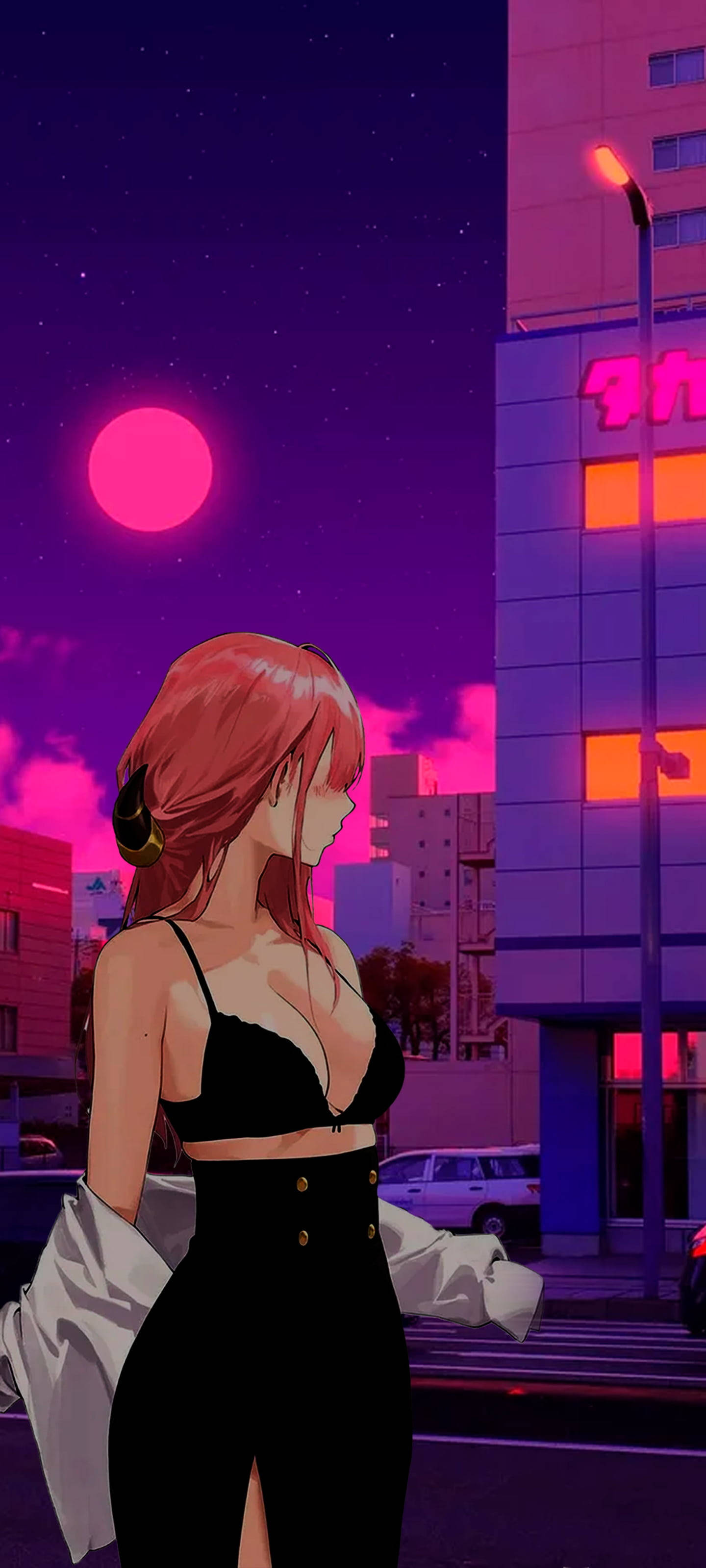 Mujer Baddie Rosa con Vestimenta Negra Fondos de pantalla