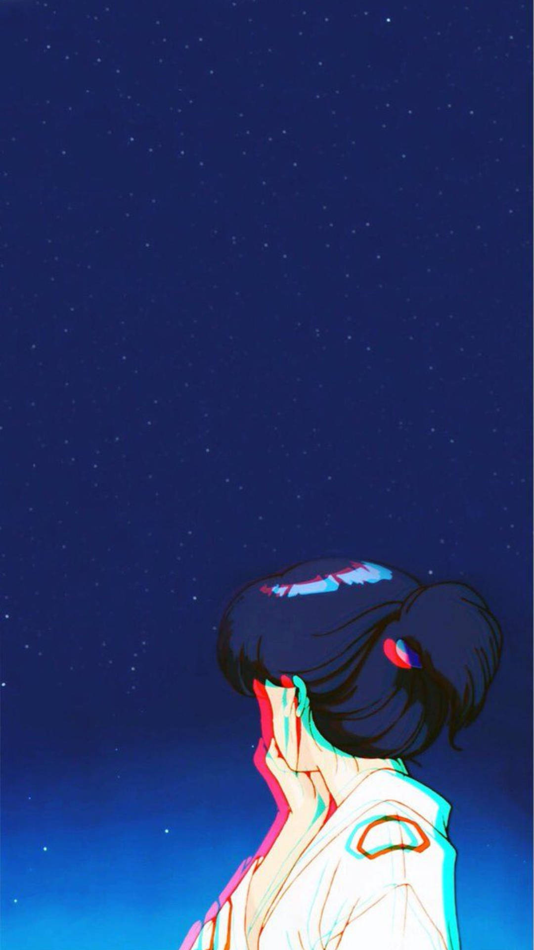Mujer en Kimono Estética Retro Anime Fondos de pantalla