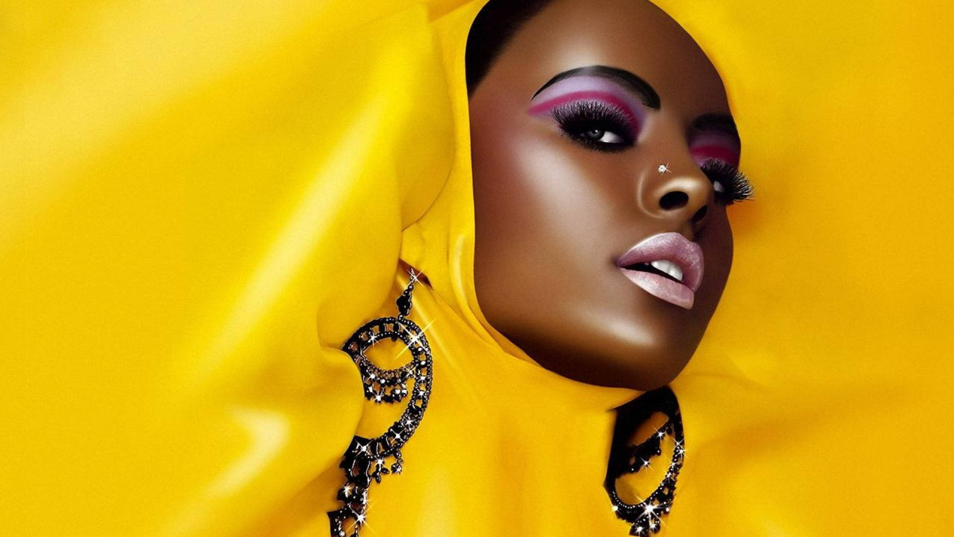 Mujeres negras hermosas fondo amarillo Fondos de pantalla