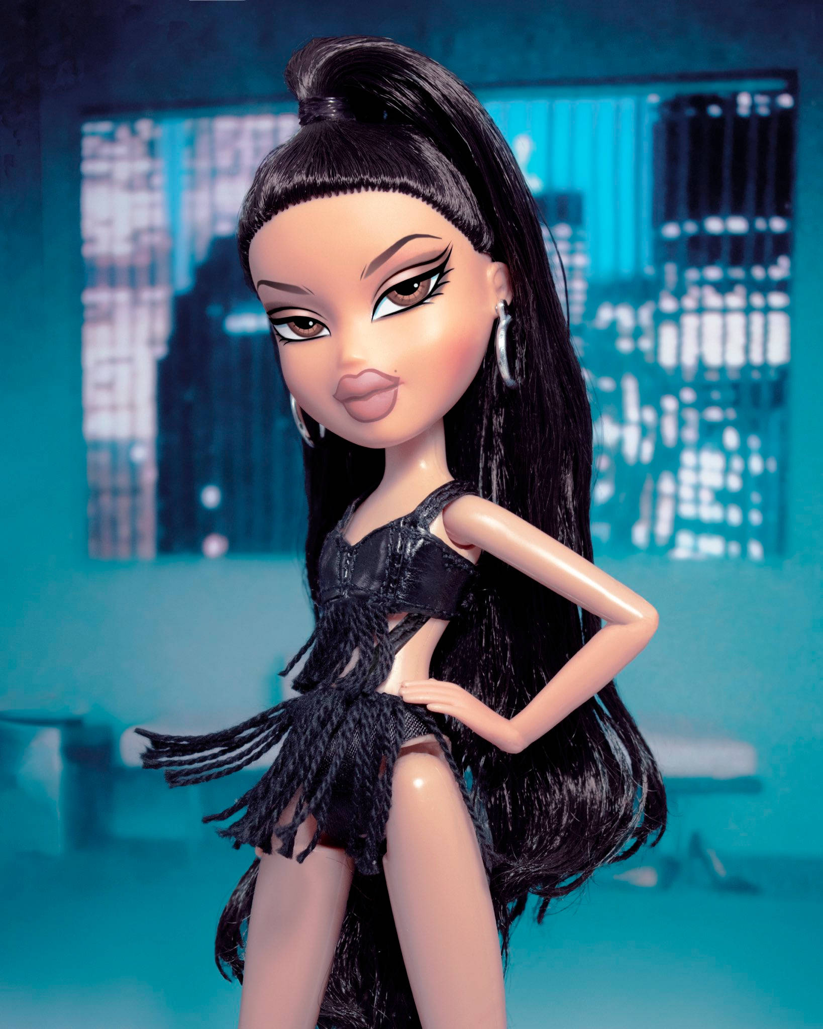 Muñeca Bratz Estética Supermodelo en Negro Fondos de pantalla