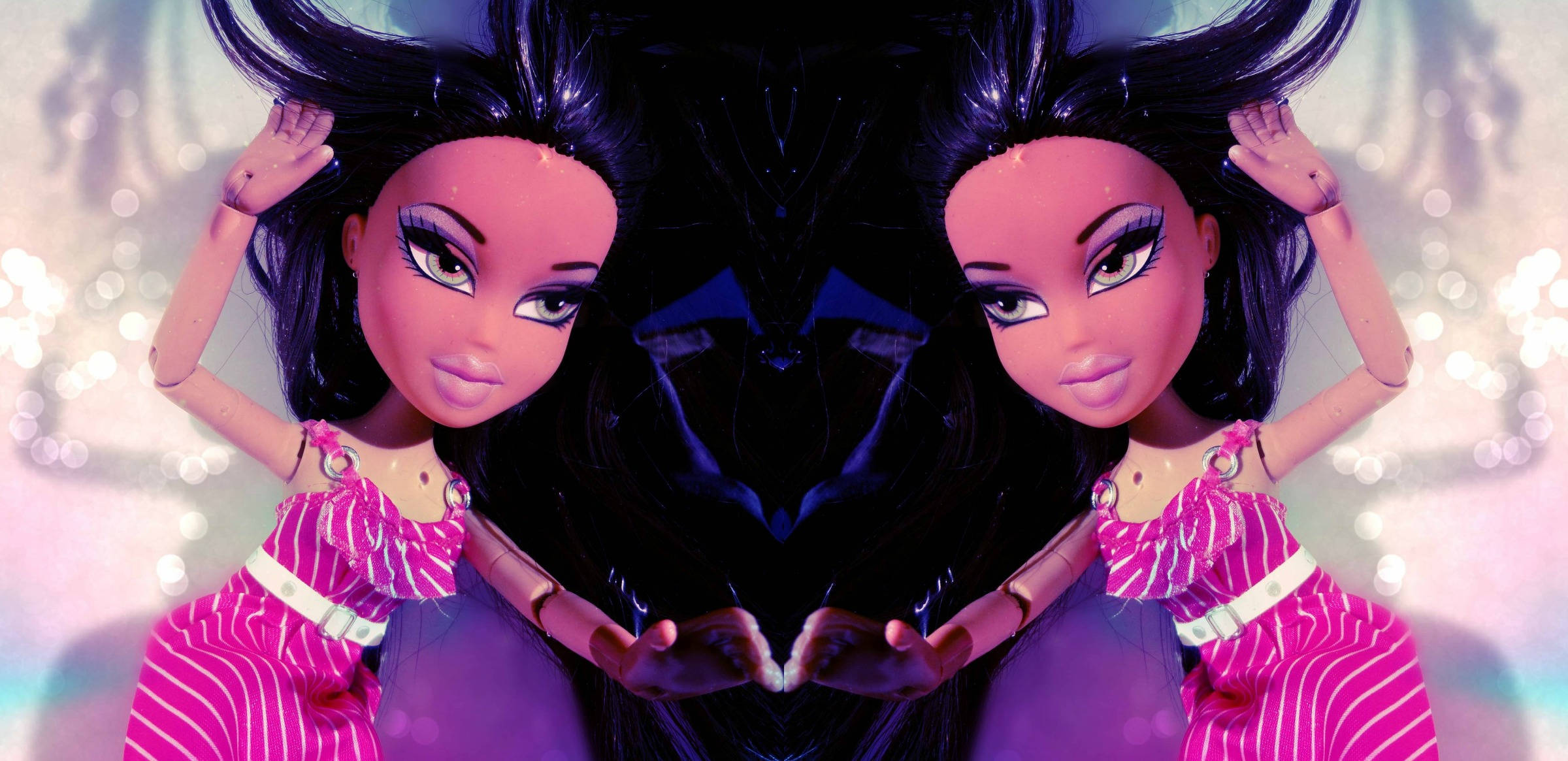 Muñeca Bratz Estética con Vestido Rosa Fondos de pantalla