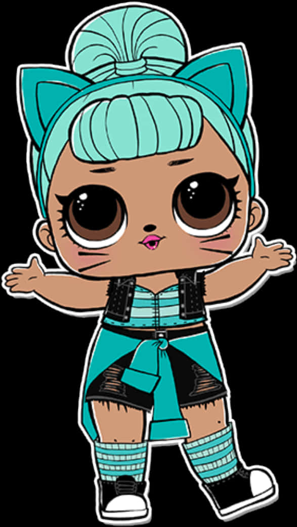 Muñeca Lol con Moño Turquesa Fondos de pantalla