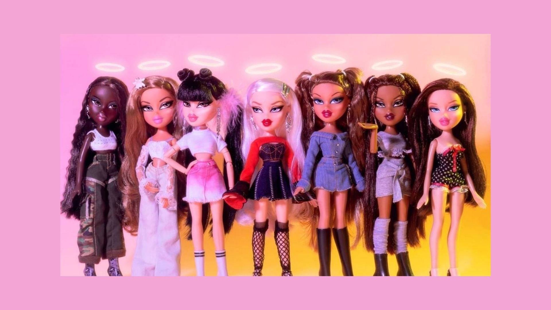 Muñecas Bratz Aesthetic Abrazando su Estilo Halo Fondos de pantalla