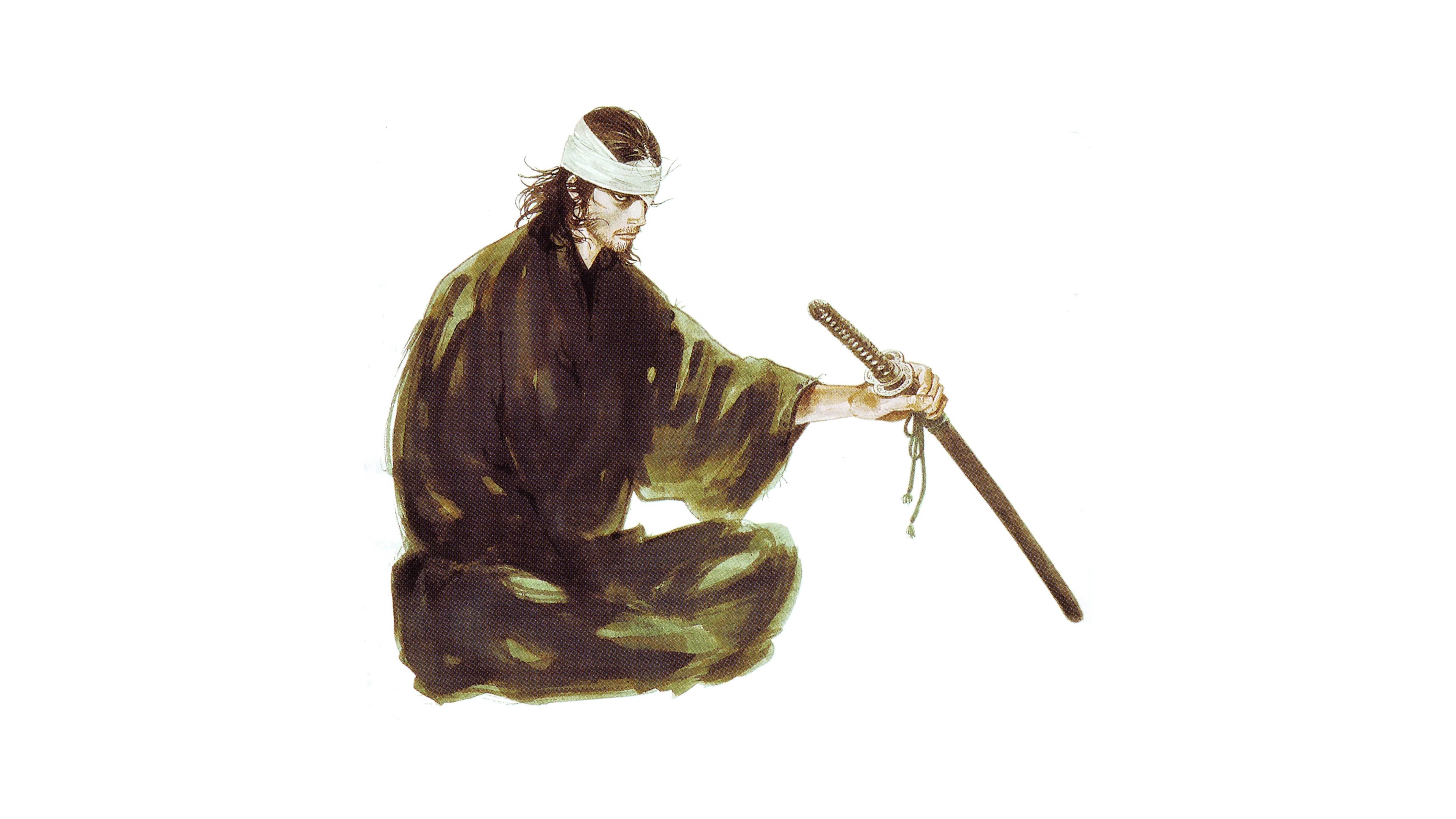 Musashi Vagabond sosteniendo una espada Fondos de pantalla