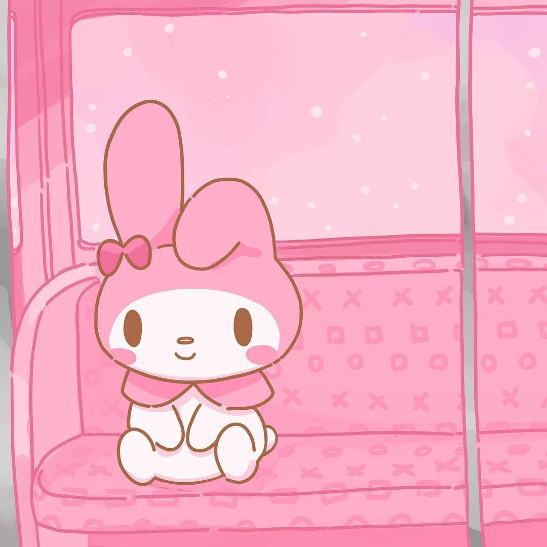 My Melody en sofá rosa PFP Fondos de pantalla