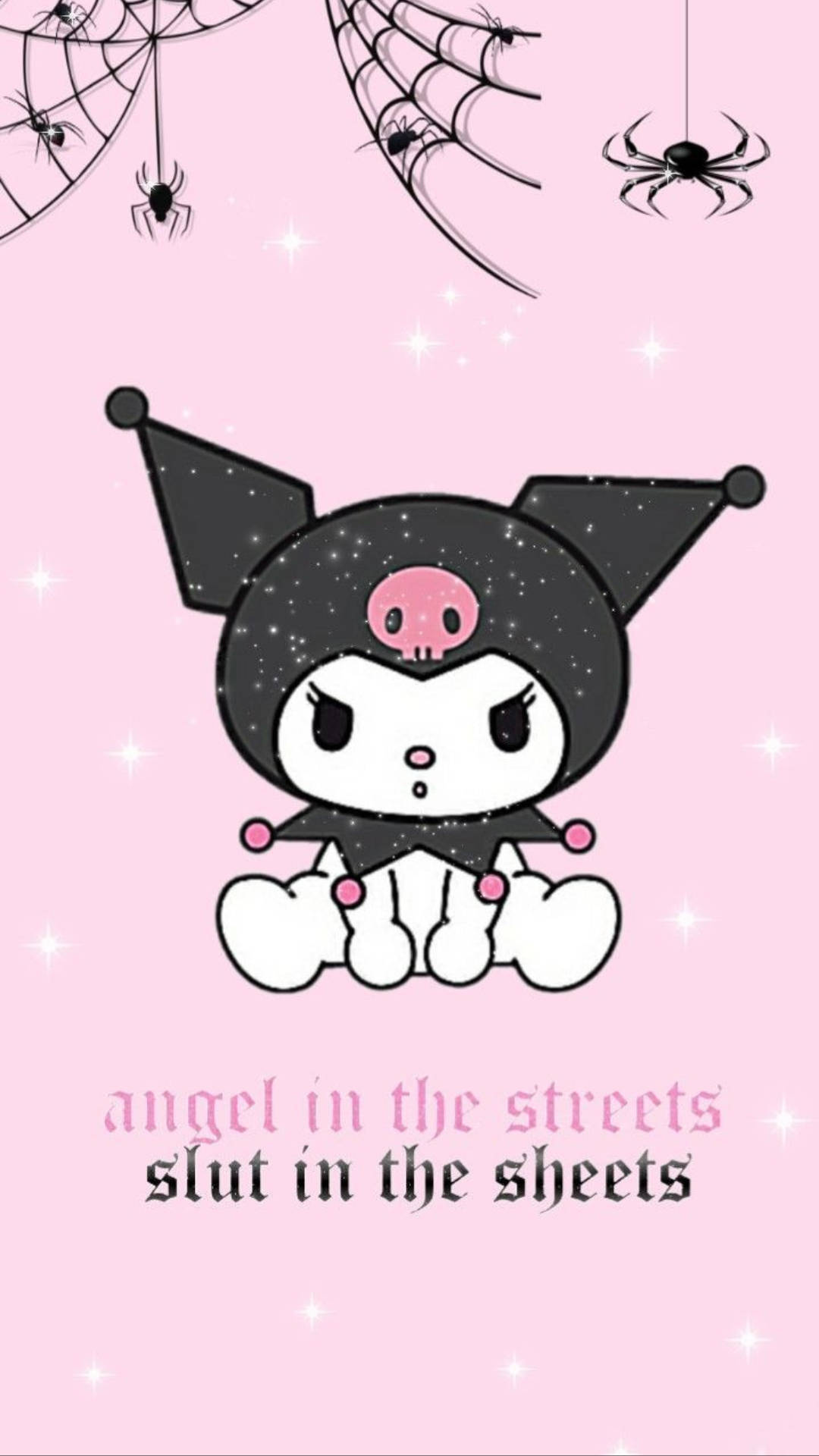 My Melody Kuromi con arañas y telarañas Fondos de pantalla