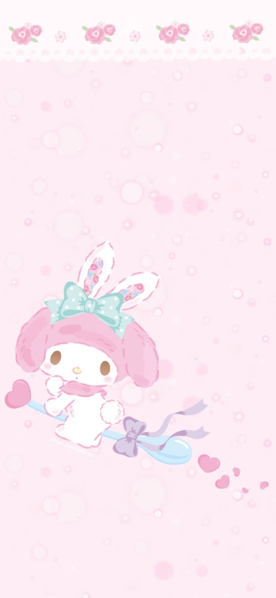 My Melody Montando Una Cuchara Fondos de pantalla
