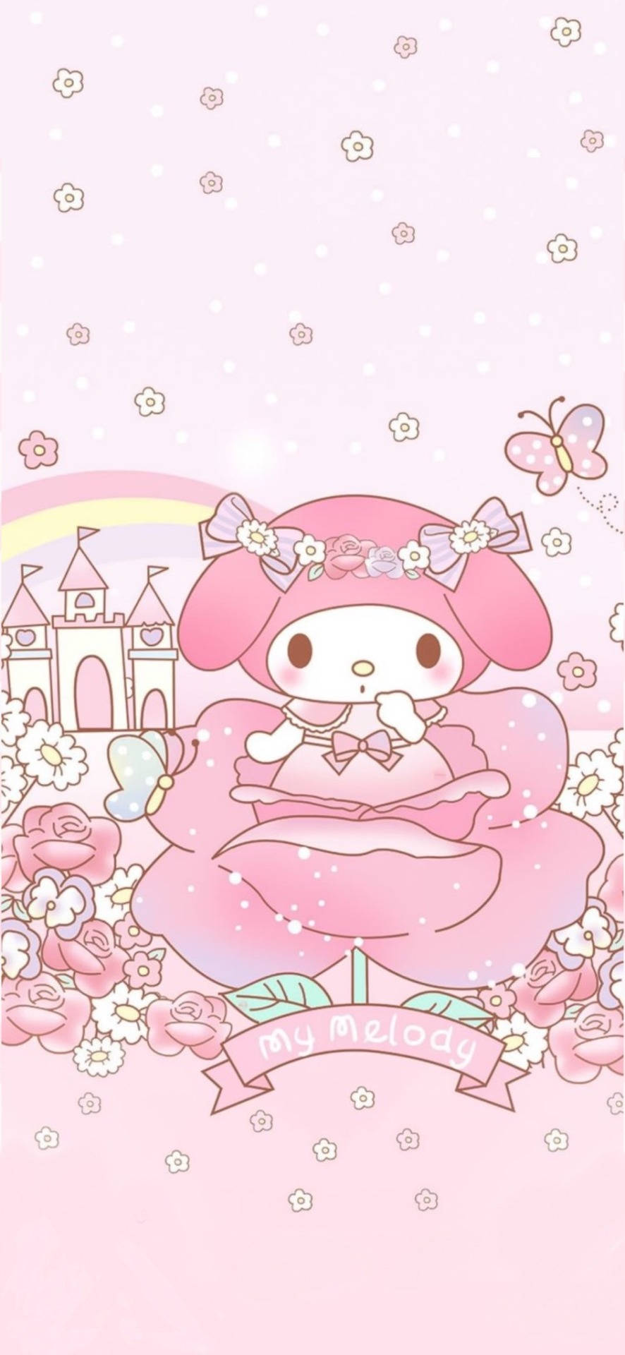 My Melody y Rosa Flor Fondos de pantalla