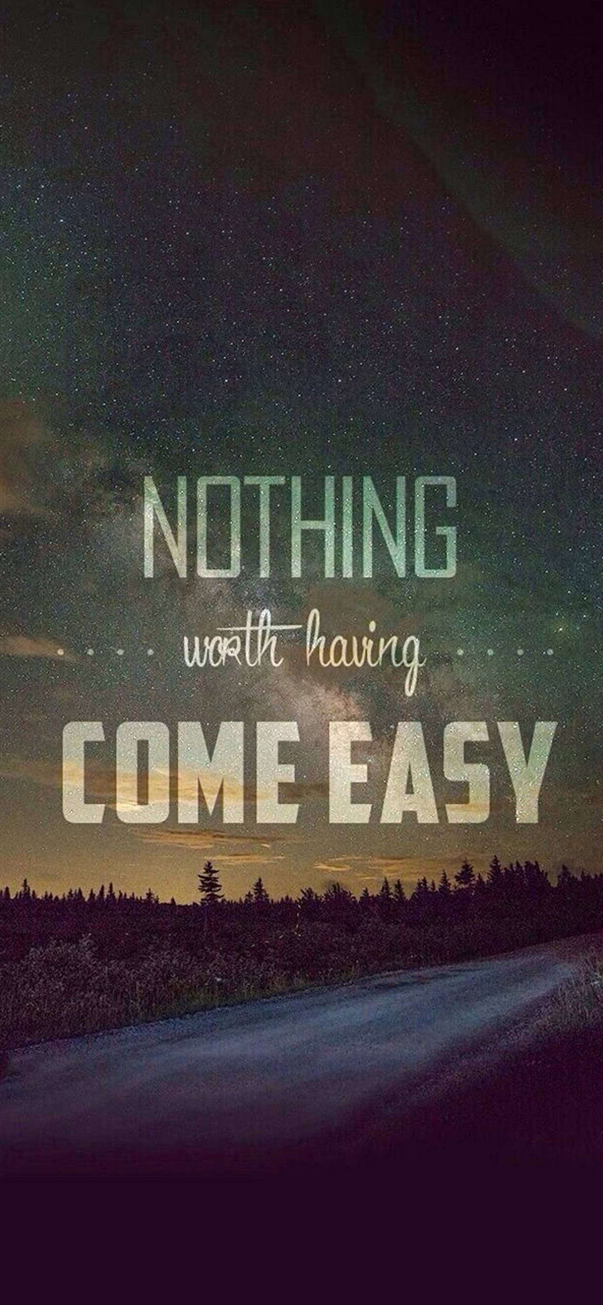 Nada Fácil Motivacional iPhone Fondos de pantalla
