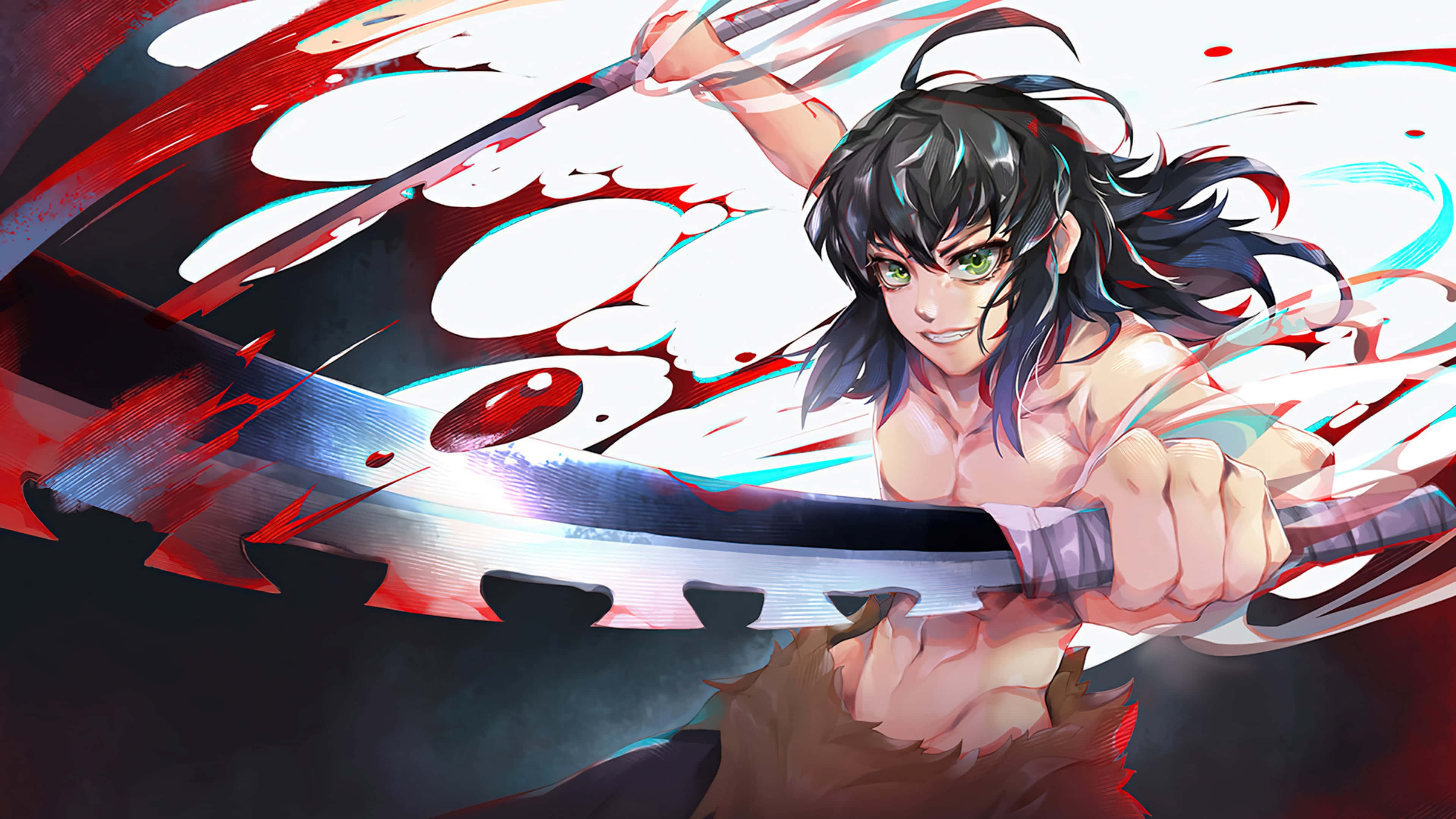 Nakiri Zenitsu enfrenta a los demonios con determinación Fondos de pantalla