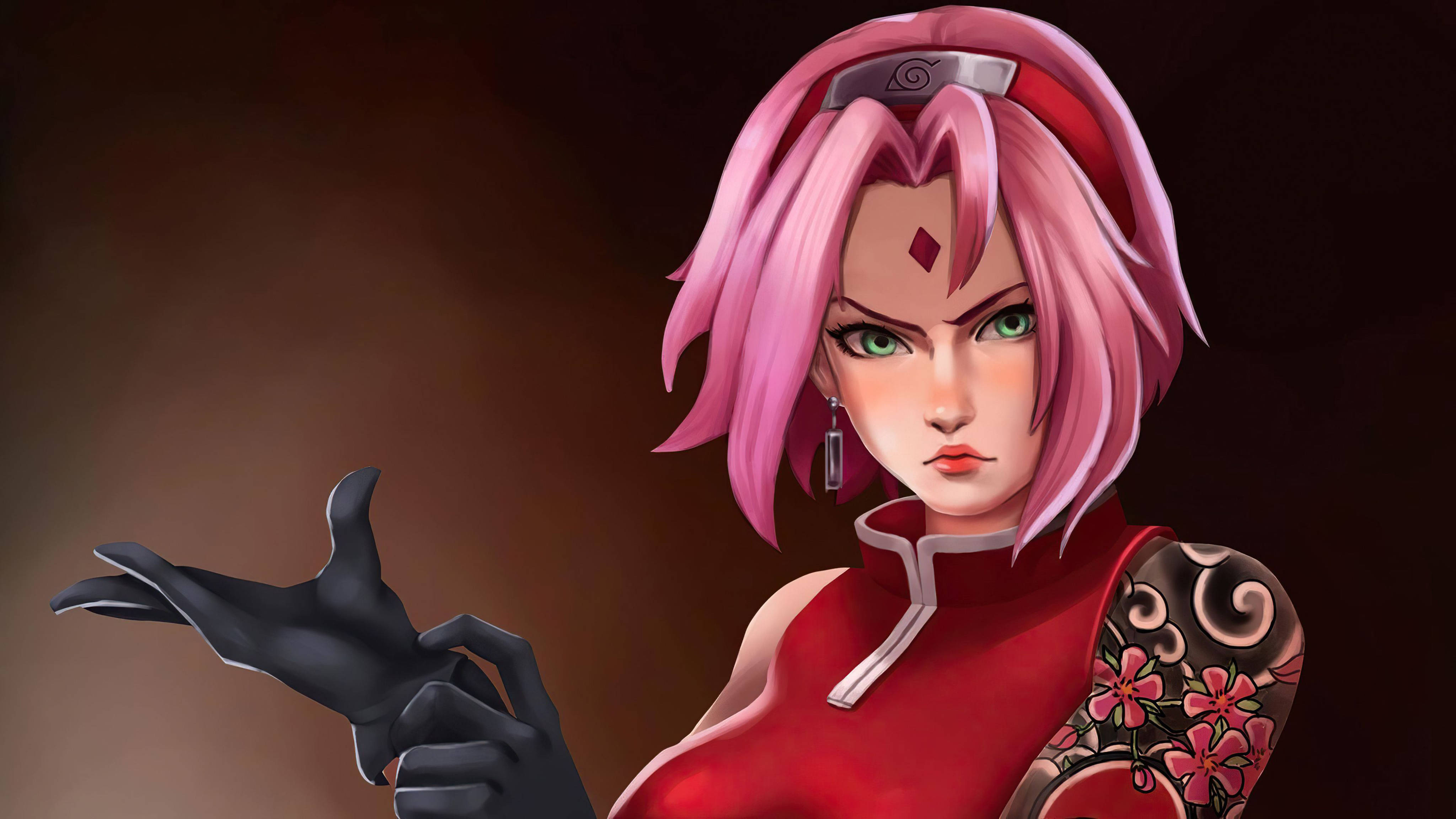 Naruto 4K Sakura Atractiva Fondos de pantalla