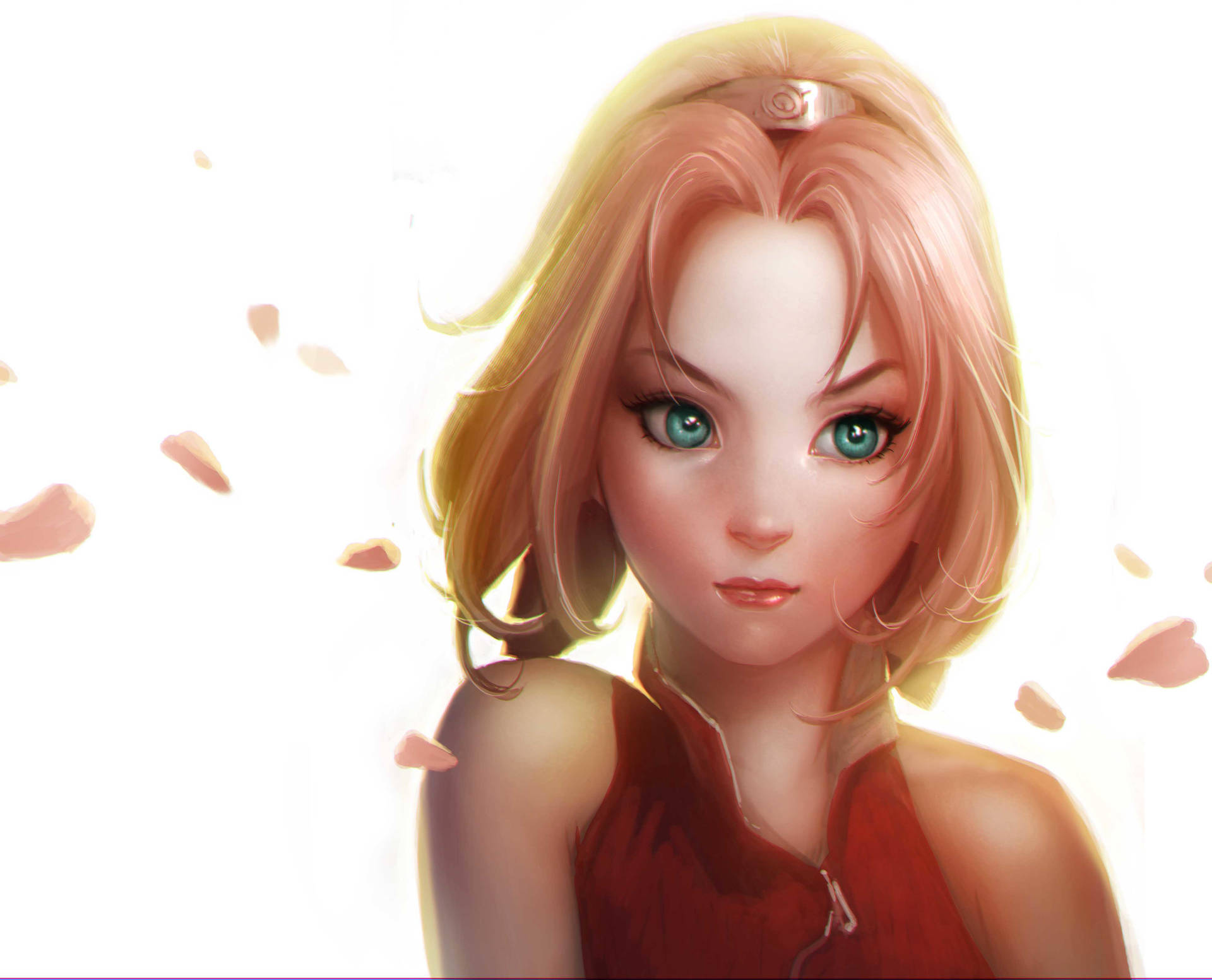 Fondo de pantalla Naruto 4K Sakura hermosa