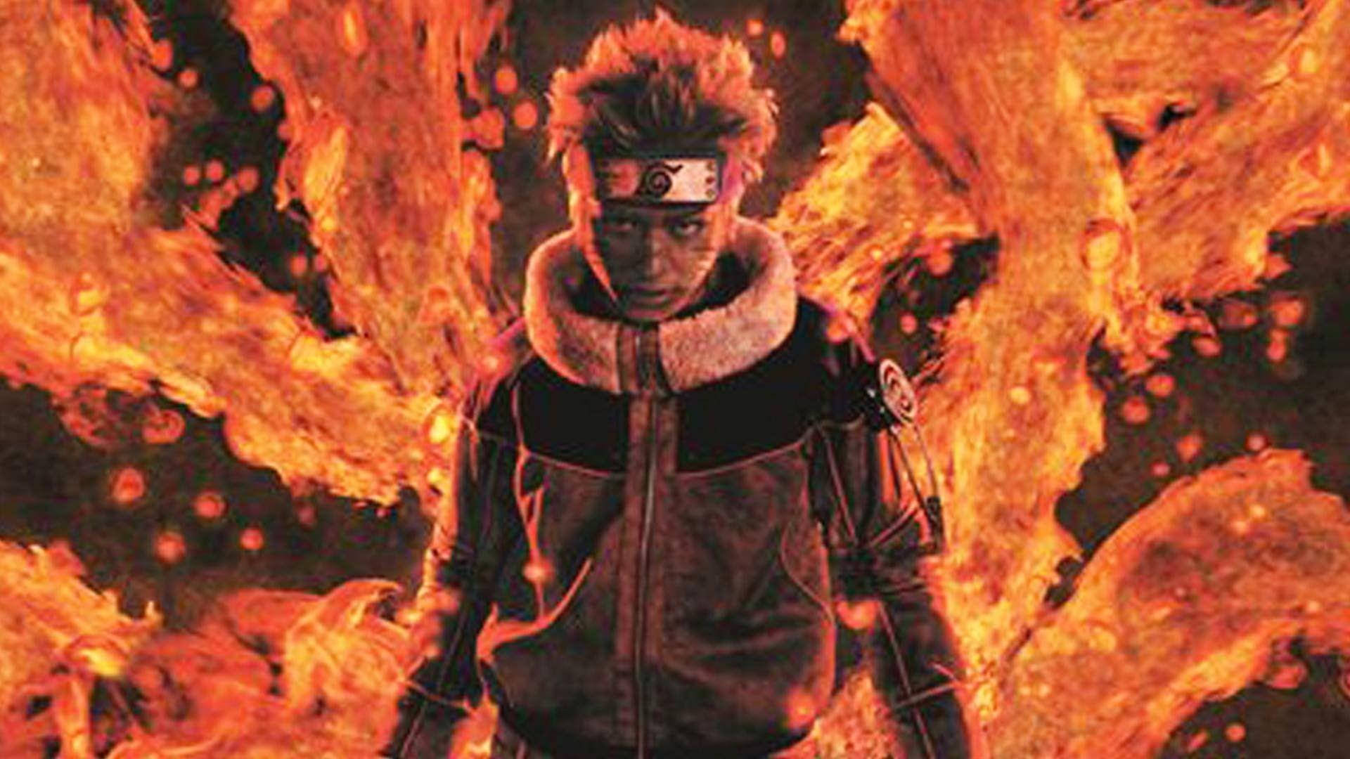 Naruto Acción Real Colas Ardientes Fondos de pantalla