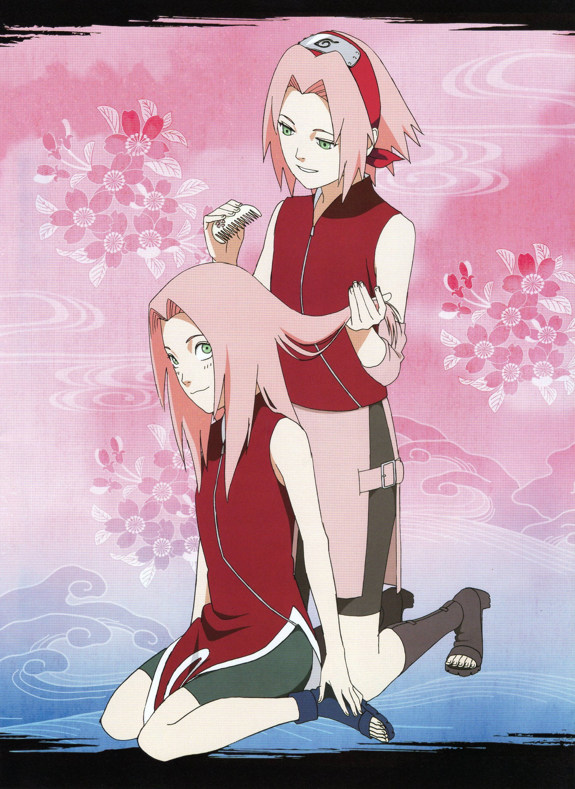 Naruto Anime Sakura joven y adulta Fondos de pantalla