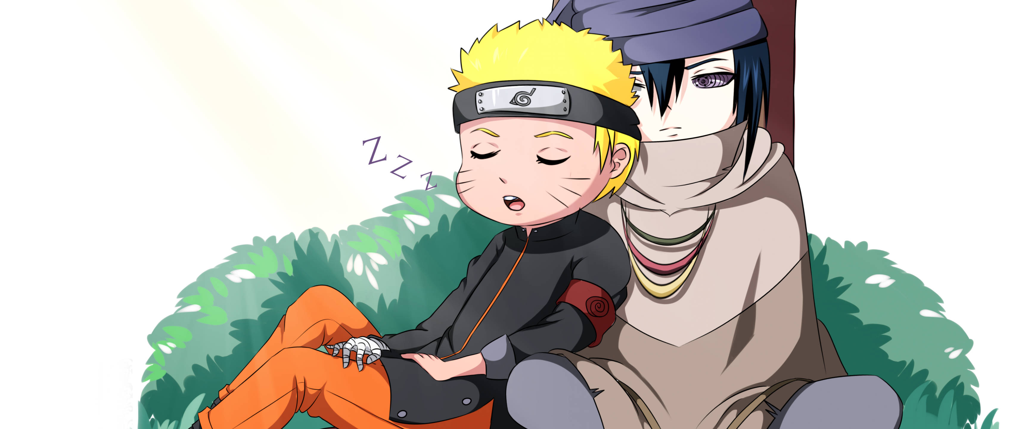 Naruto Durmiendo Tierno con Sasuke Fondos de pantalla