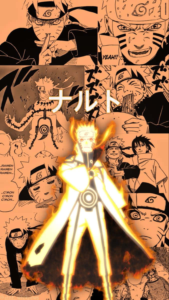 Naruto en Modo Chakra Naranja Anime