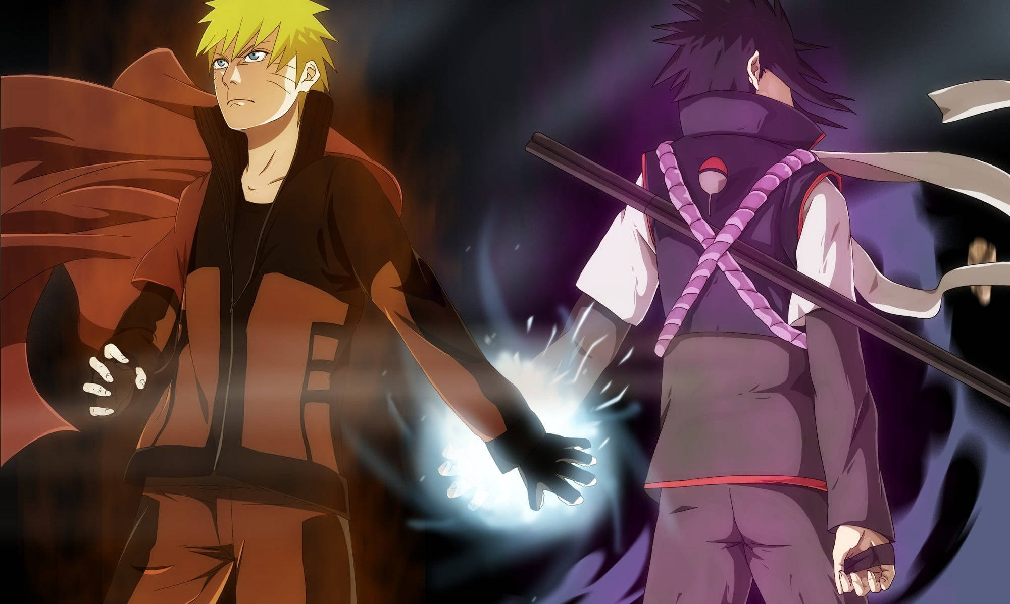 Naruto en vivo: Chispa en las manos de Sasuke Fondos de pantalla