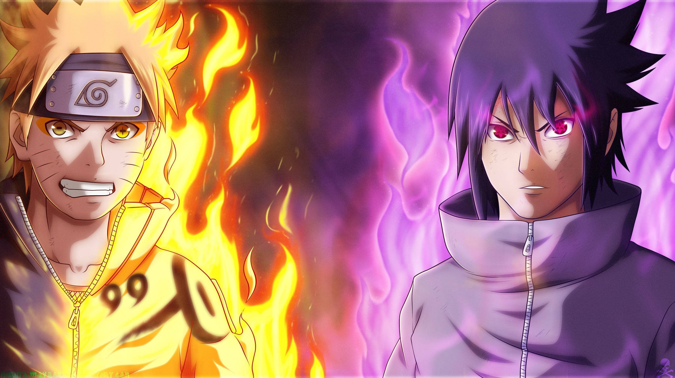 Naruto en Vivo Chakra de Sasuke Fondos de pantalla