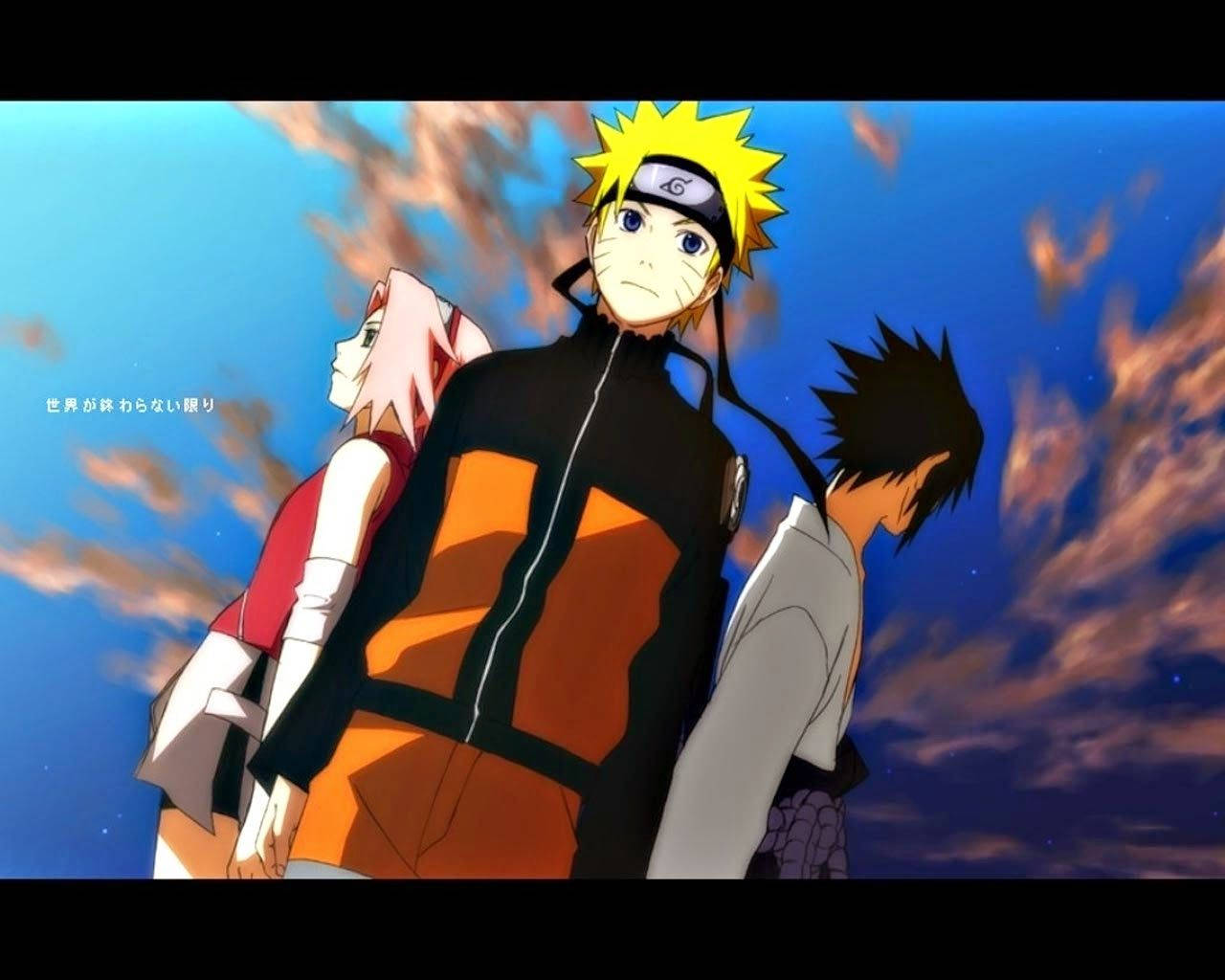 Naruto en Vivo Equipo 7 Cielo Estético