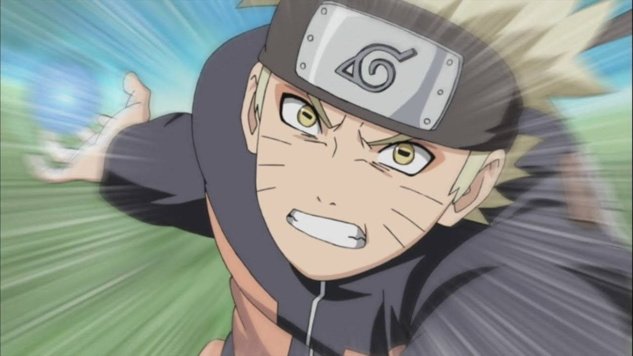 Naruto enojado cargando chakra fondo en vivo