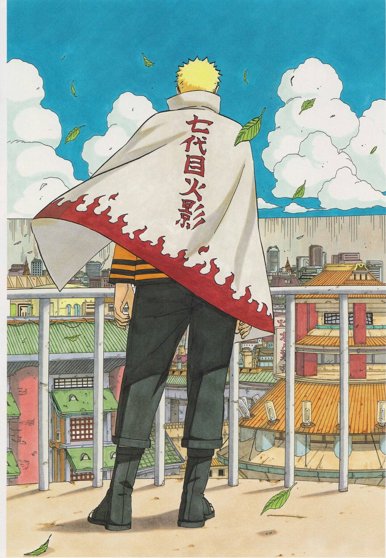 Naruto Hokage Estético En Konoha Fondos de pantalla