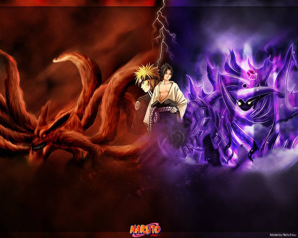 Naruto Kurama y Susanoo Geniales Fondos de pantalla