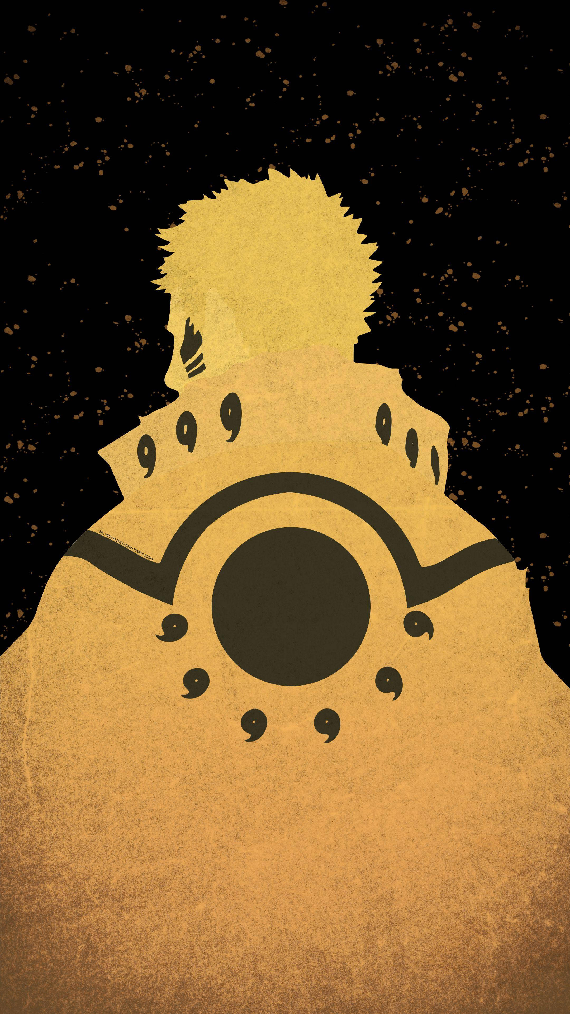 Naruto Minimalista para Teléfono Fondos de pantalla