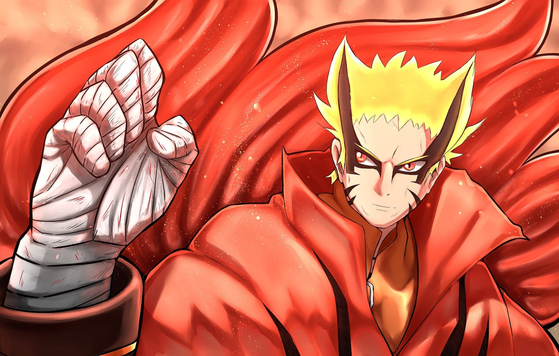 Naruto Modo Barión en Combate Fondos de pantalla