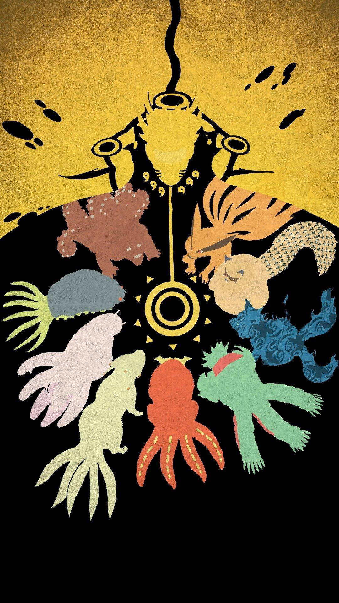 Naruto Phone con Bestias con Cola Fondos de pantalla
