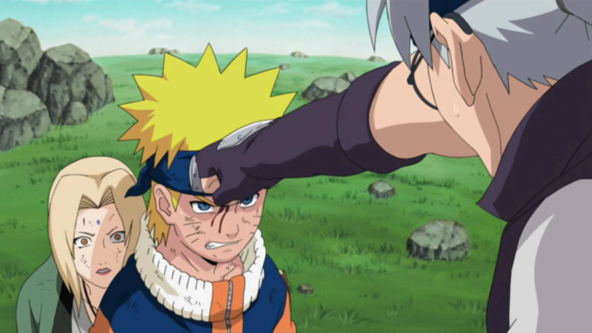 Naruto Protegiendo a Tsunade Fondos de pantalla
