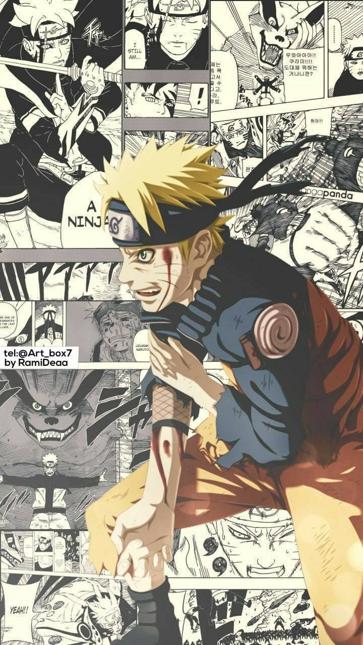 Naruto Sangriento en Movimiento Manga Fondos de pantalla