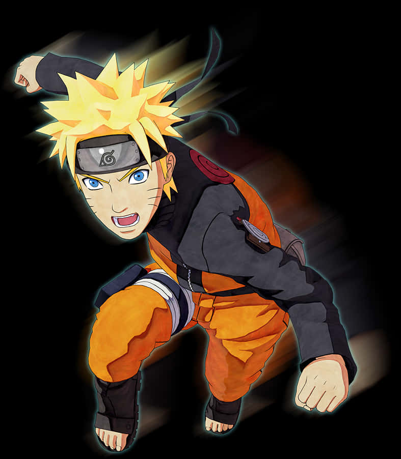 Naruto Uzumaki en pose de acción Fondos de pantalla