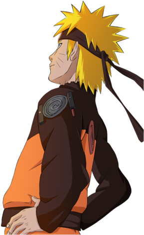 Naruto Uzumaki en pose de perfil Fondos de pantalla
