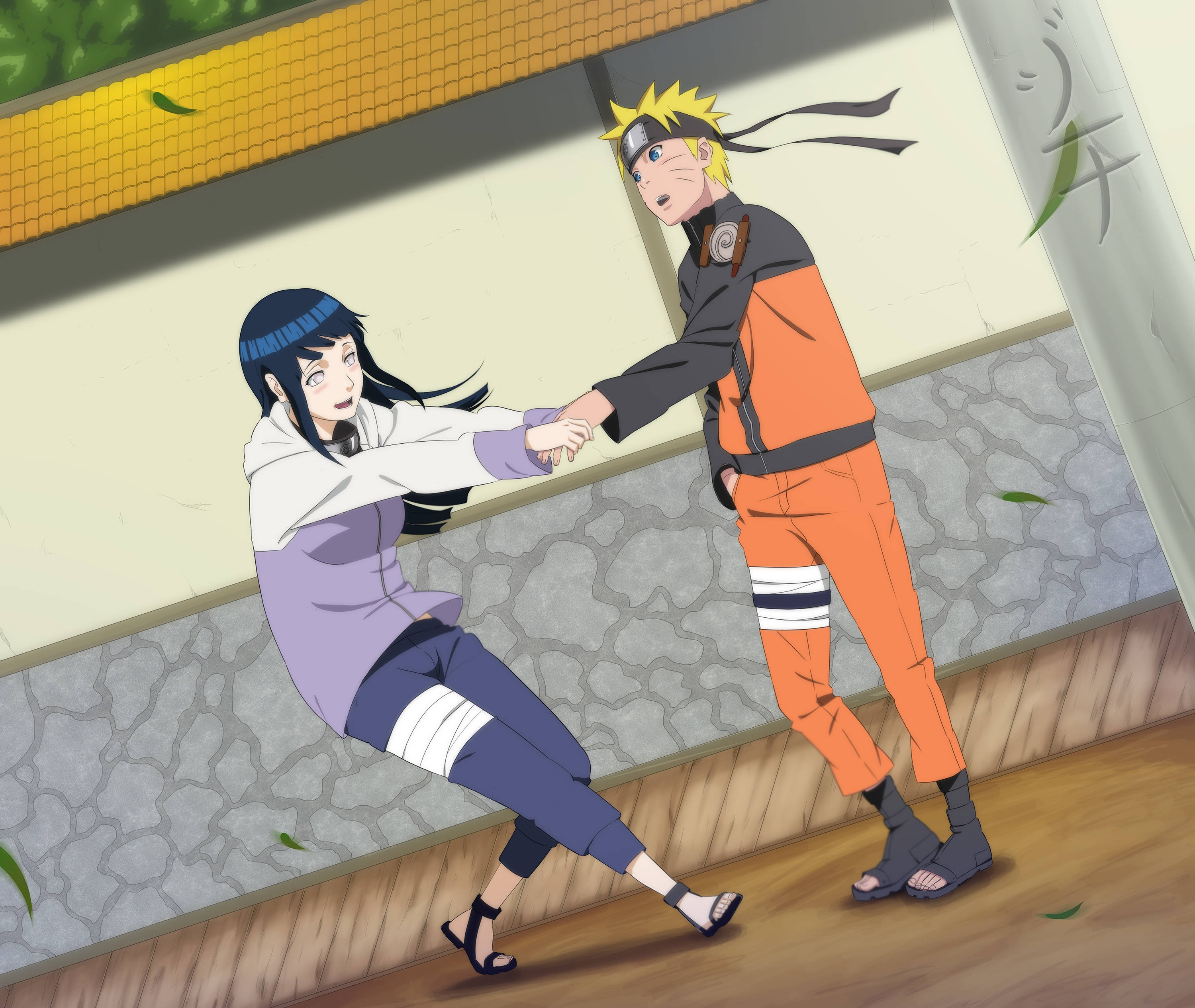 Naruto y Hinata al aire libre Fondos de pantalla