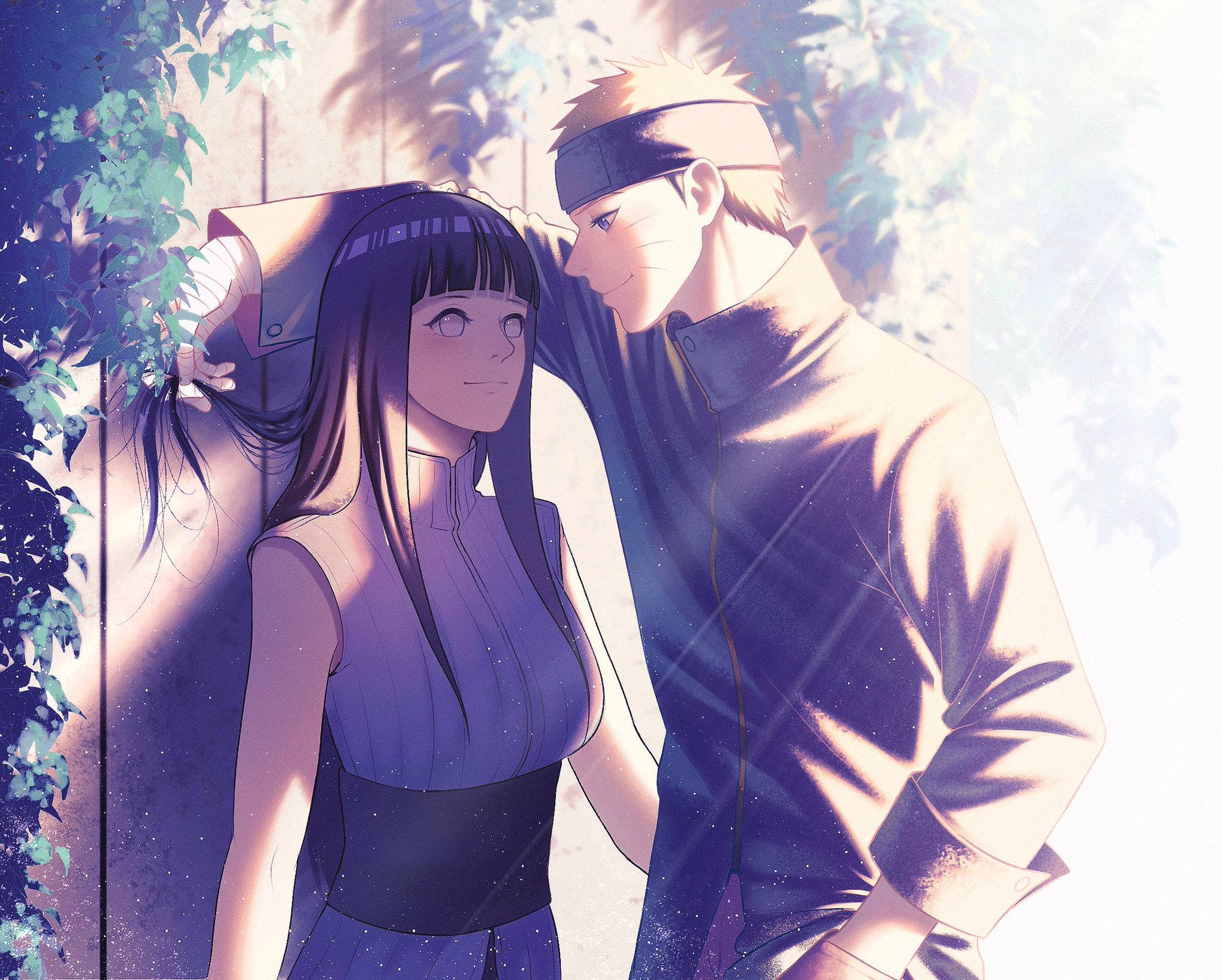 Naruto y Hinata Inclinados Fondos de pantalla