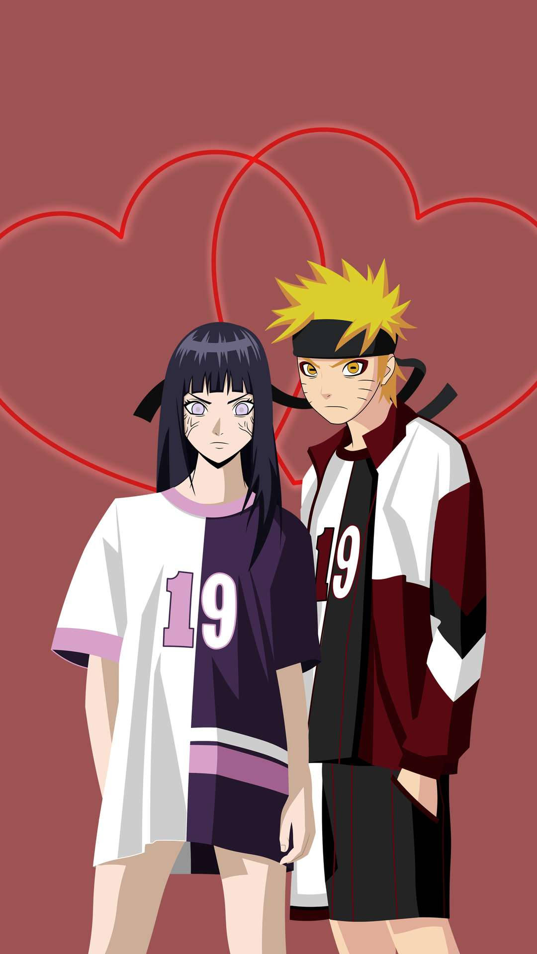Naruto y Hinata en Ropa Informal Fondos de pantalla