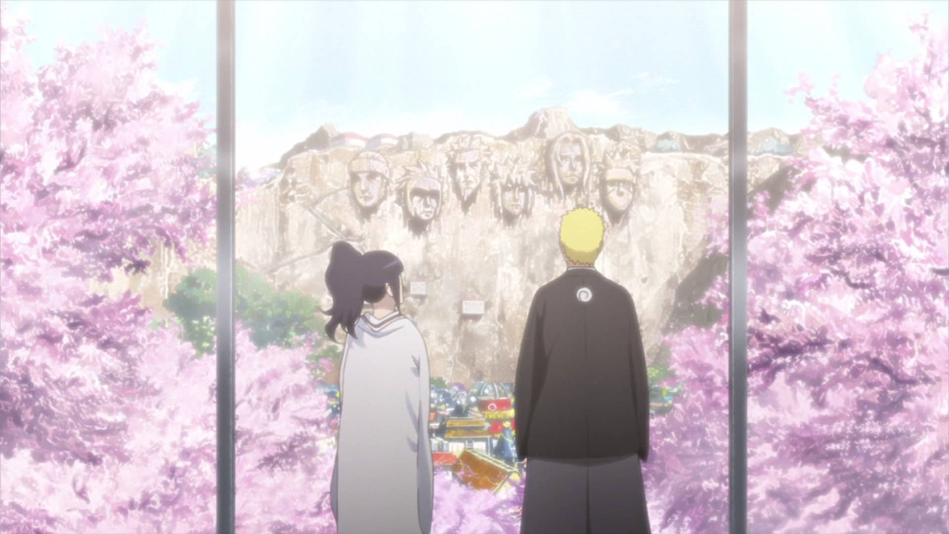 Naruto y Hinata Roca Hokage Fondos de pantalla