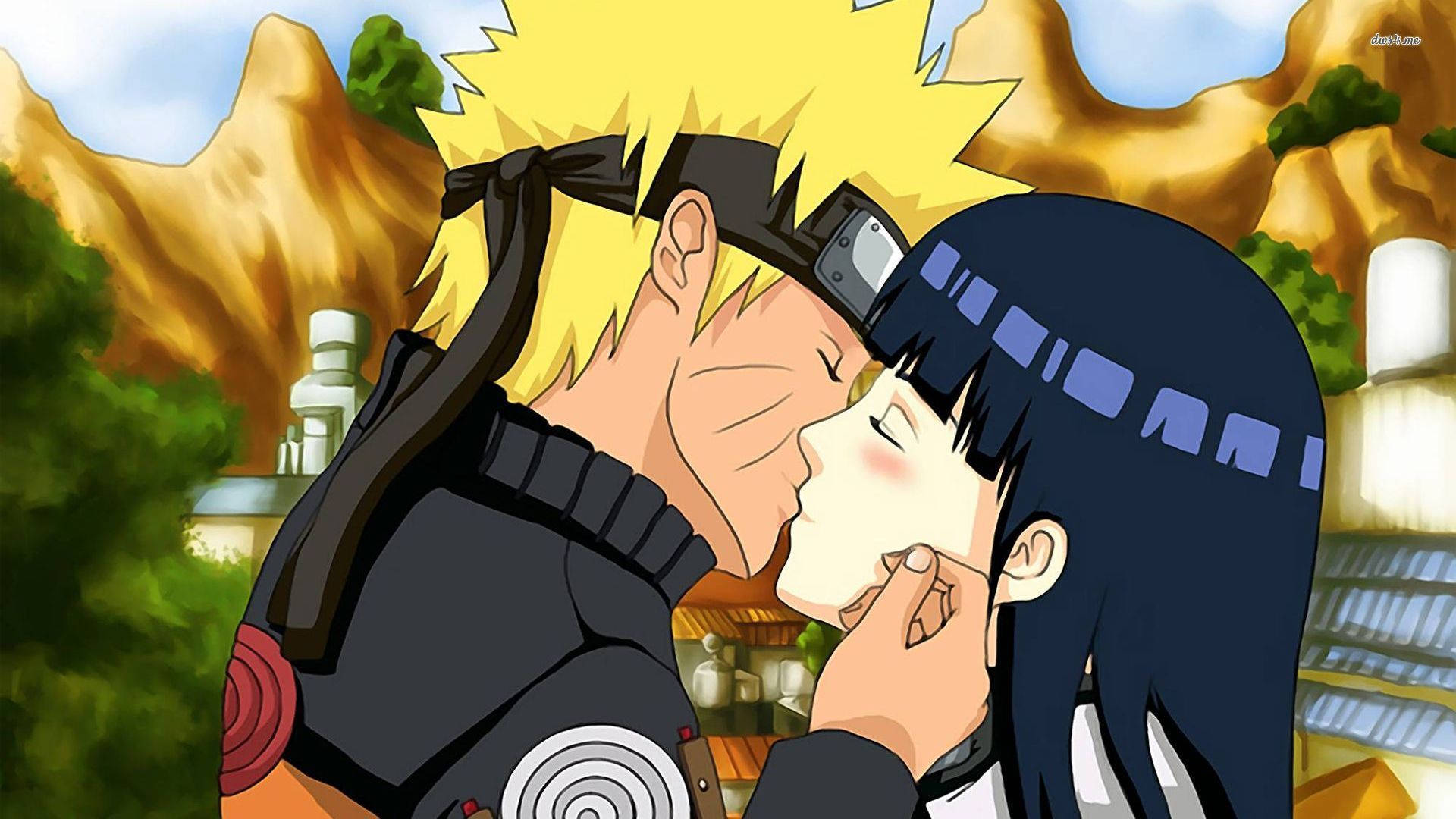 Naruto y Hinata besándose Fondos de pantalla