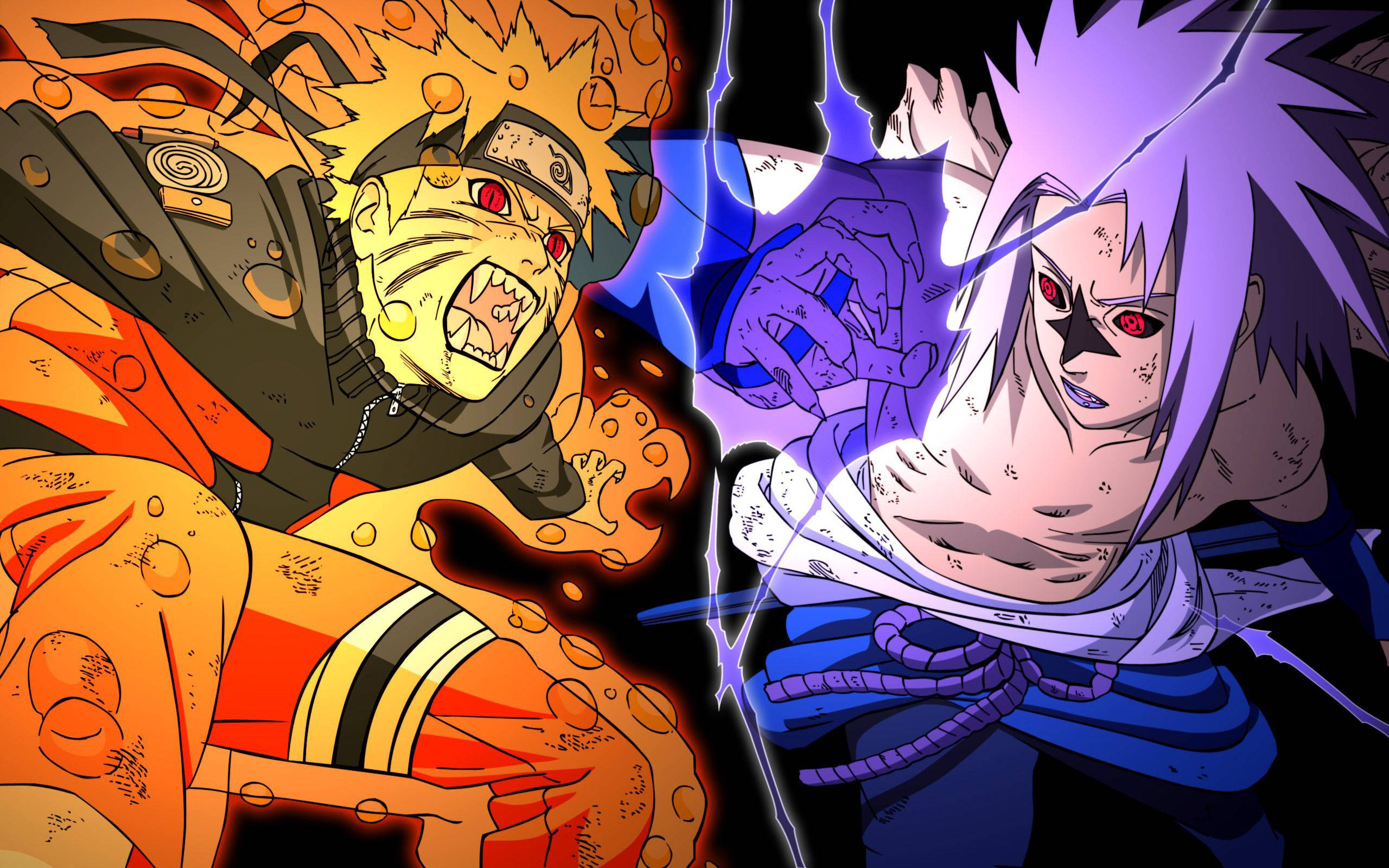 Naruto y Sasuke jóvenes Fondos de pantalla