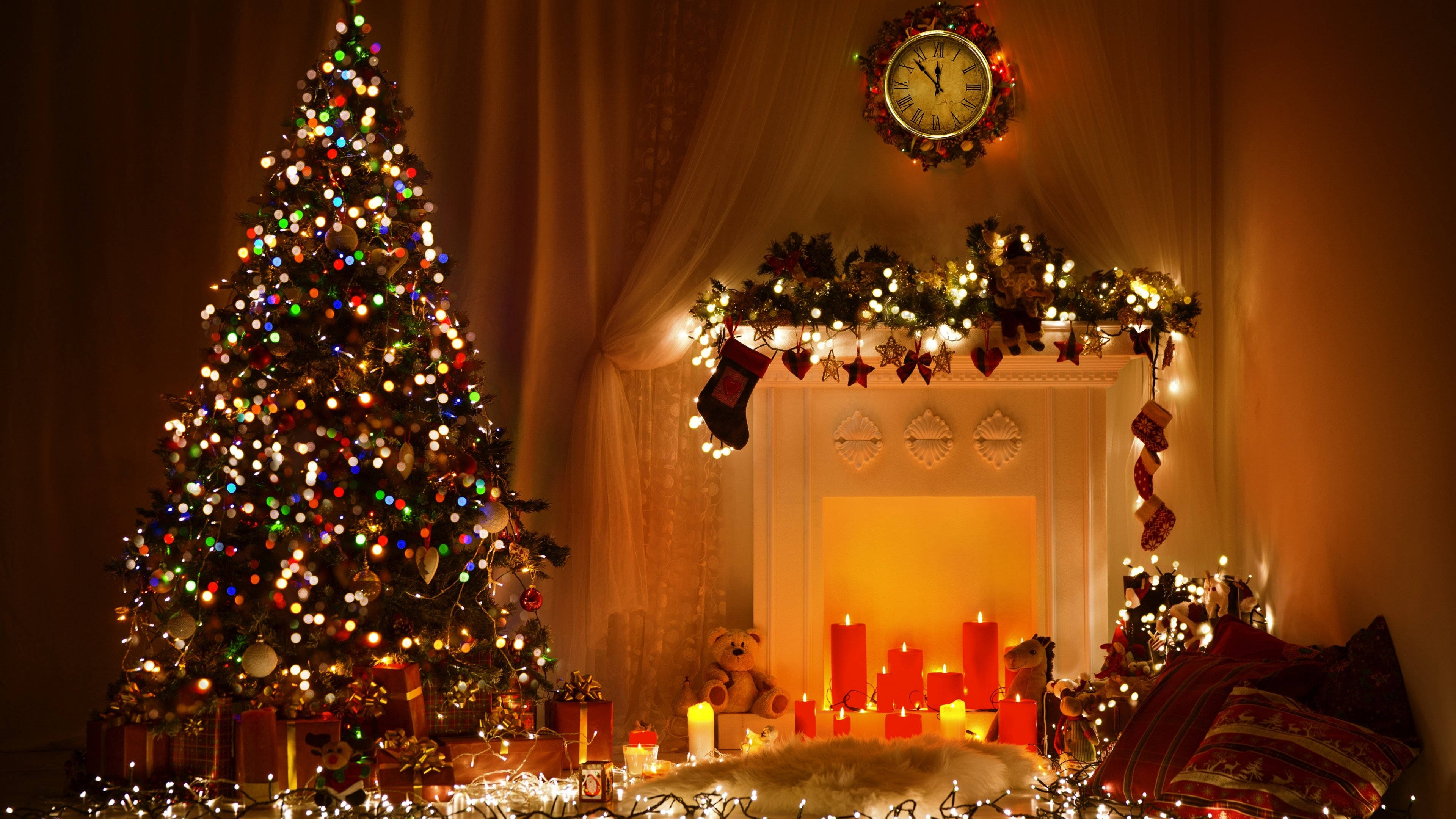 Navidad Acogedora y Fresca en Casa para Escritorio Fondos de pantalla