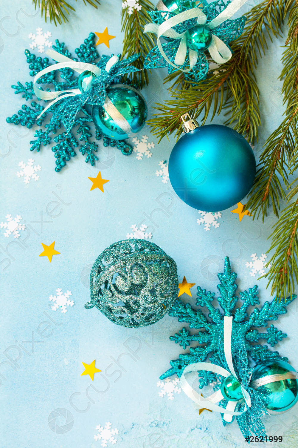 Navidad estética para iPhone con bolas verdes Fondos de pantalla
