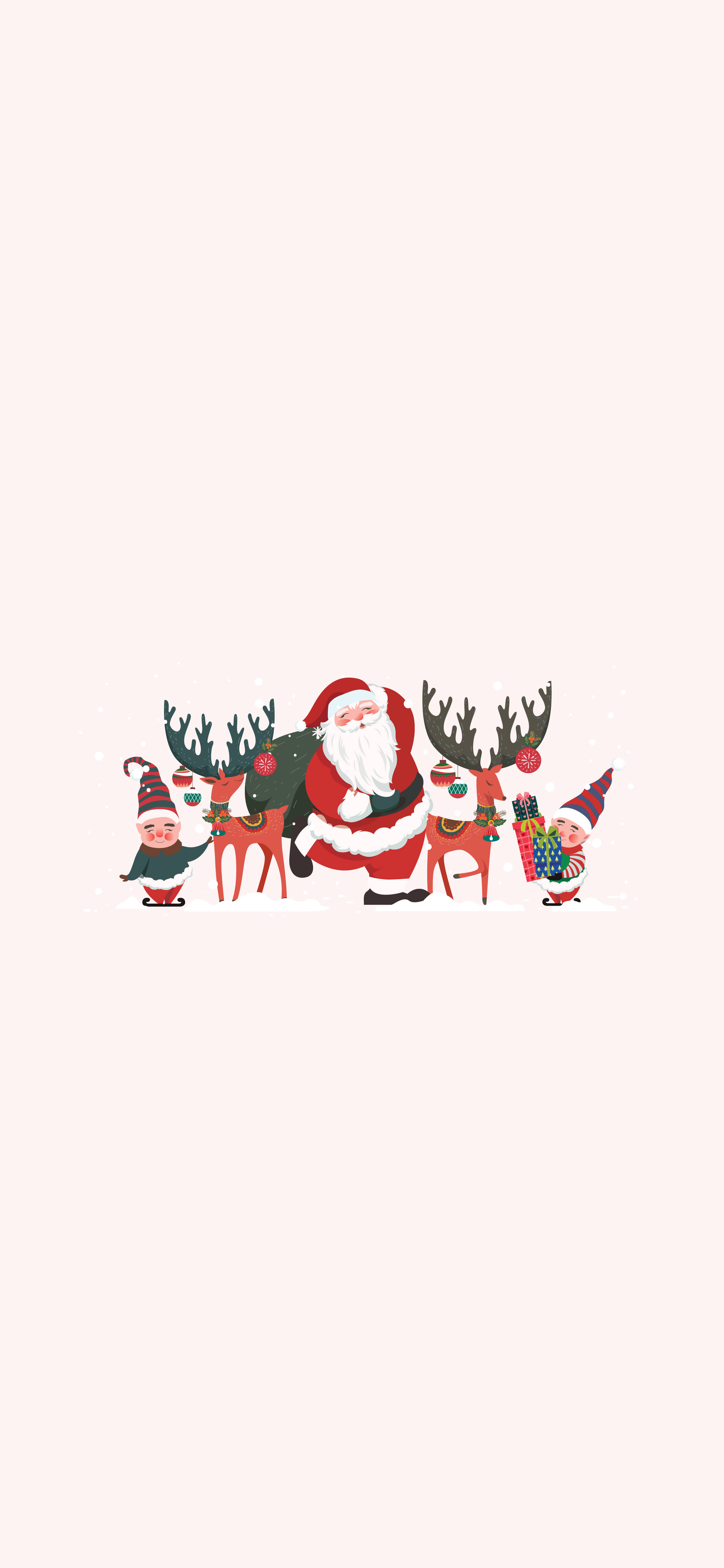 Navidad Preppy con Santa Claus Fondos de pantalla