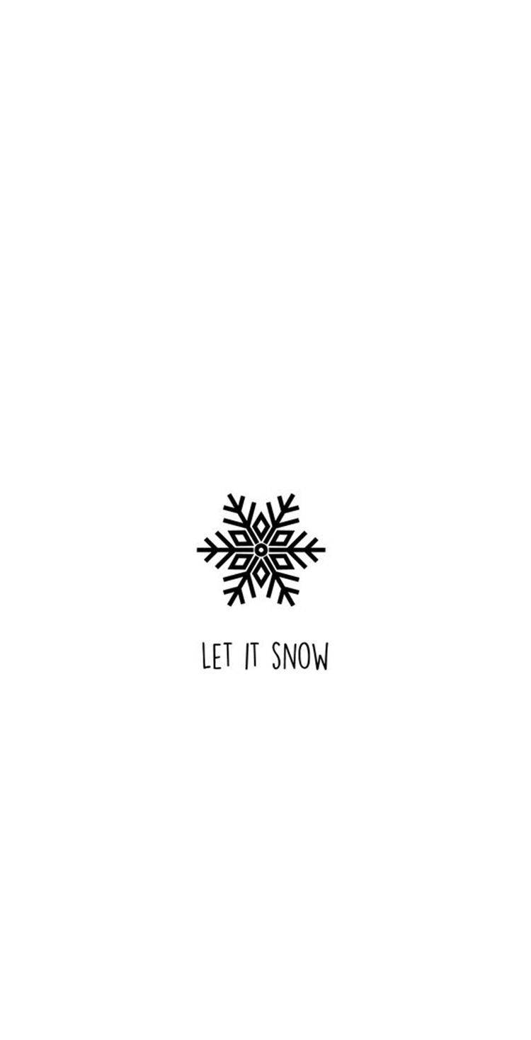 Navidad Sencilla y Linda para iPhone: Let It Snow Fondos de pantalla