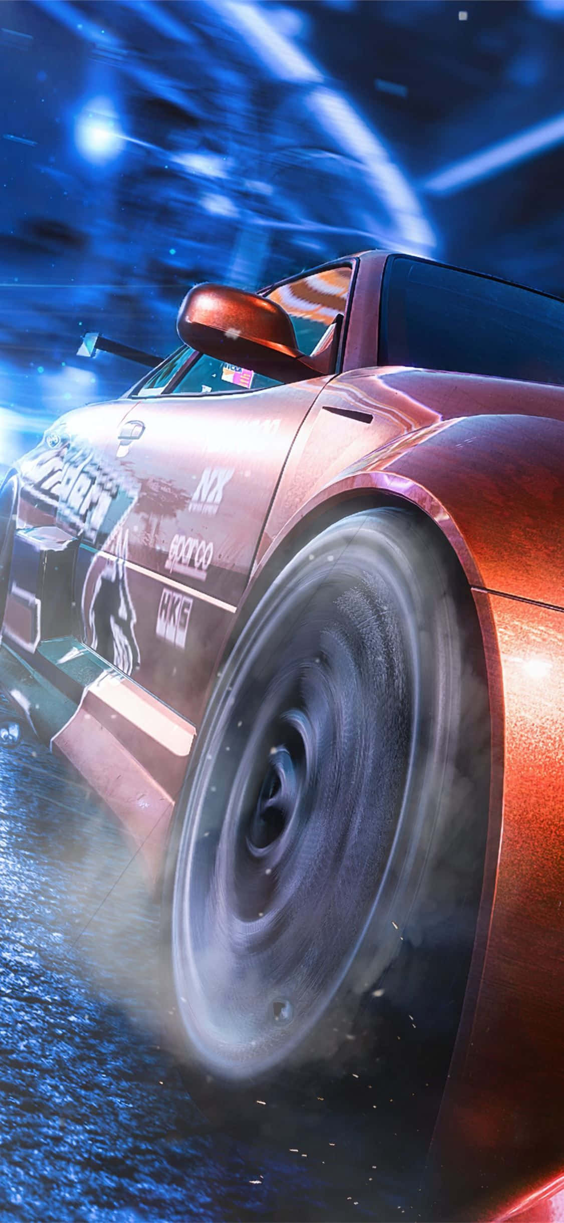 Need For Speed Fondo con Rueda Humeante Fondos de pantalla